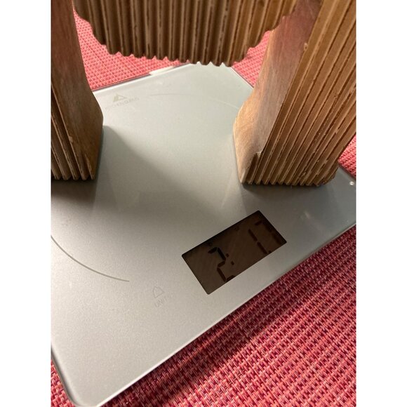 Rustic Wood Letter M Block Decor Farmhouse Shelf Sign Wall Monogram Accent - Picture 9 of 9